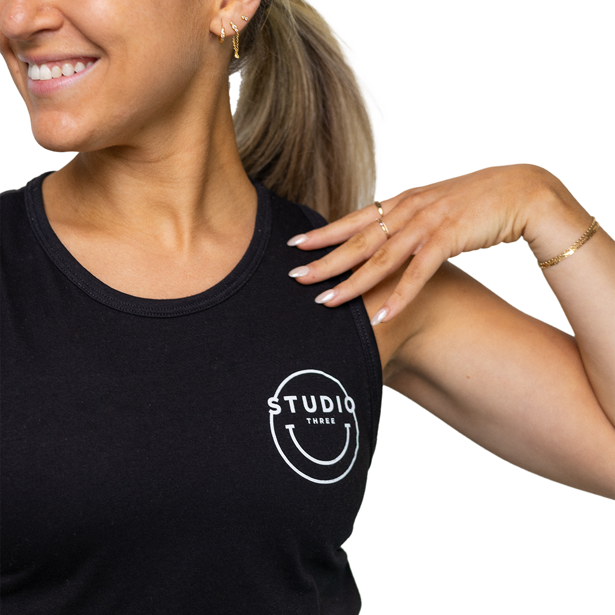 Smiley Face Crop Tank